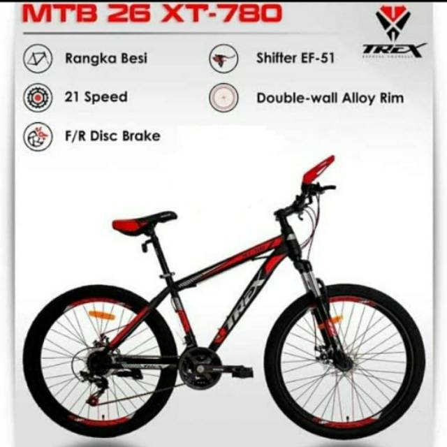 Sepeda MTB 26 inch TREX 780 GOSEND