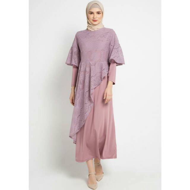 Gamis brokat simple Le najwa