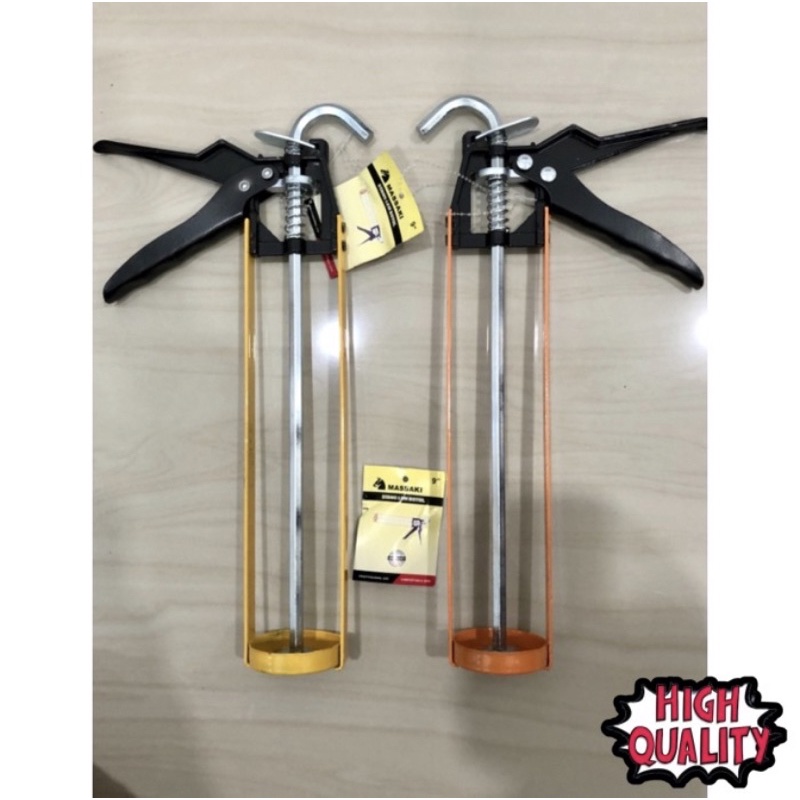 MASSAKI HITAM ORANGE Gagang lem kaca tembak Gun lem kaca tembak Gun lem kaca botol