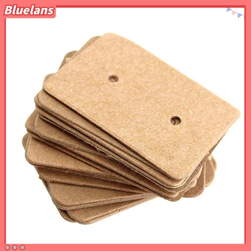 100 Pcs Holder Display Perhiasan Anting Stud Model Gantung Ukuran 25x35mm