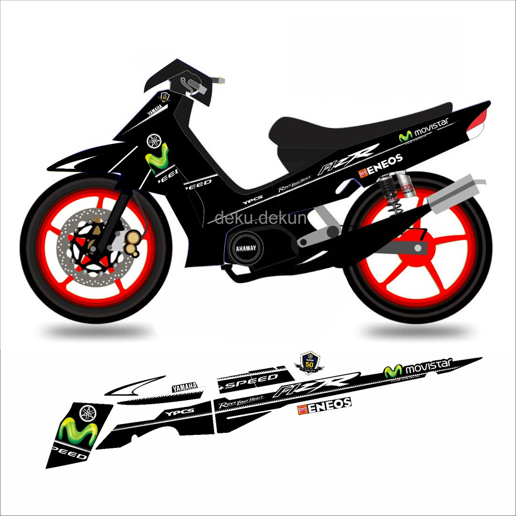 Paling Baru Cutting Stiker Movistar Old Cb150r Putih ...