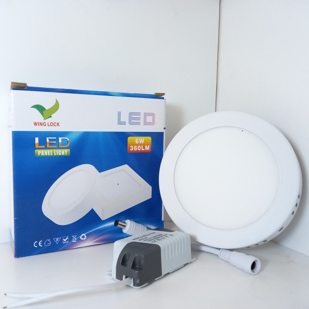 LAMPU DOWNLIGHT LED 6 WATT PUTIH OUTBOW LAMPU PANEL LED BULAT 6w OUTBOW