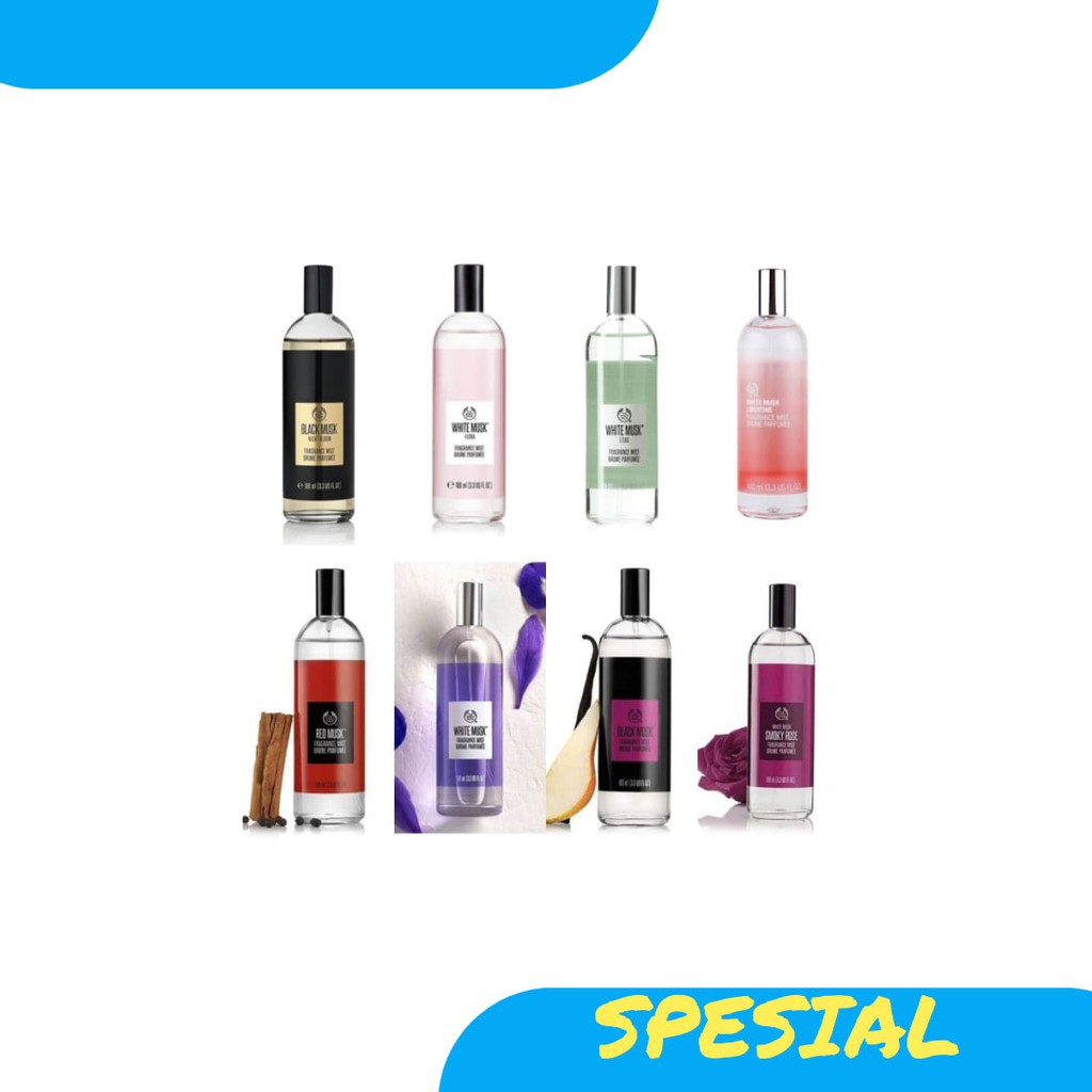 NEW The Body Shop Original Reject Fragrance Body Mist - blackmusk bloom