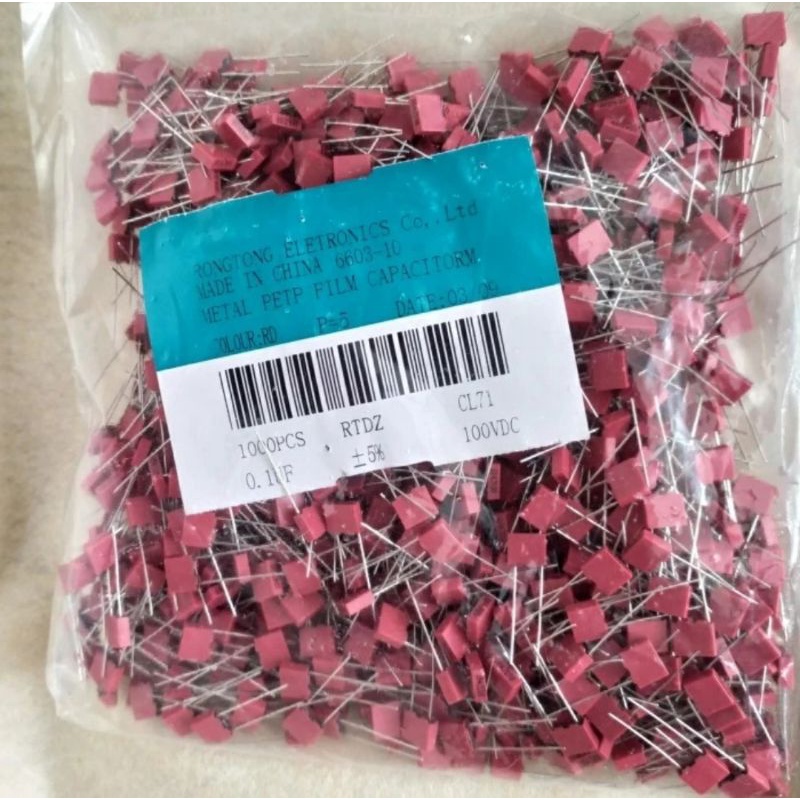 Jual 100n / 104j100 10pcs kapasitor mkm 100n capasitor mkm 100n ...