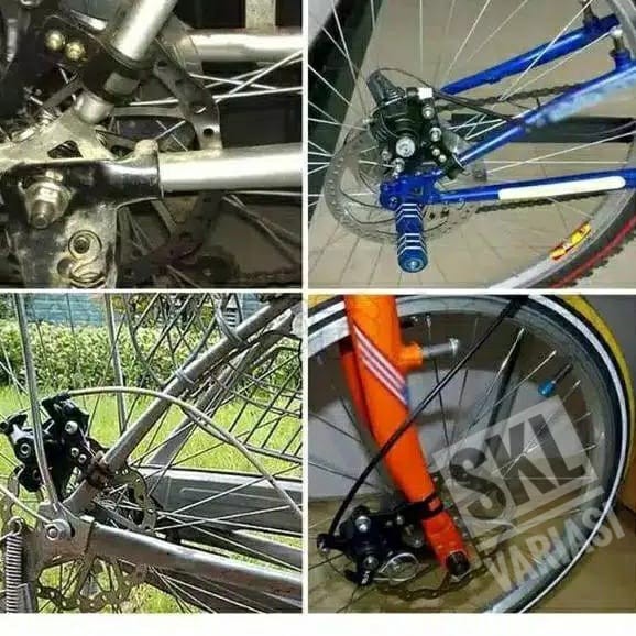 Bracket Breket Pangkon Adaptor Penyangga Cakram Dudukan Cakram Minion MTB BMX Sepeda lipat