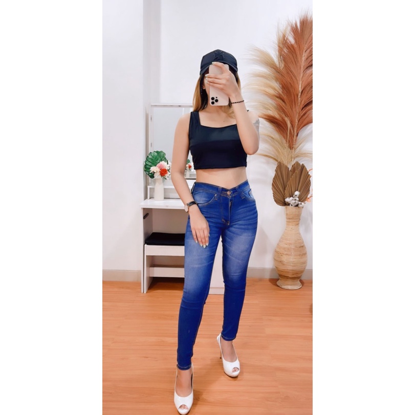 RX FASHION - HIGHWAIST NEW POLOS - FASHION CELANA JEANS WANITA