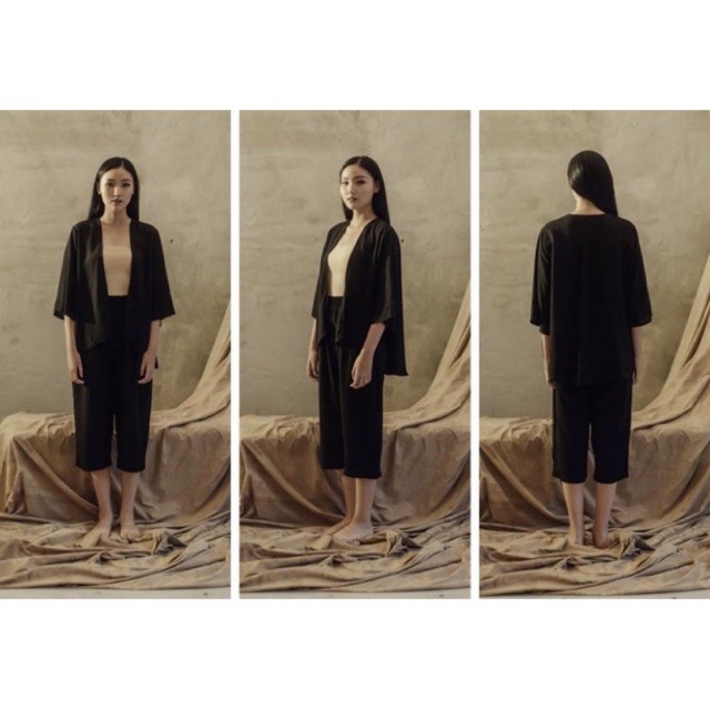 Serene set hellolilo x emquee michele quan - black