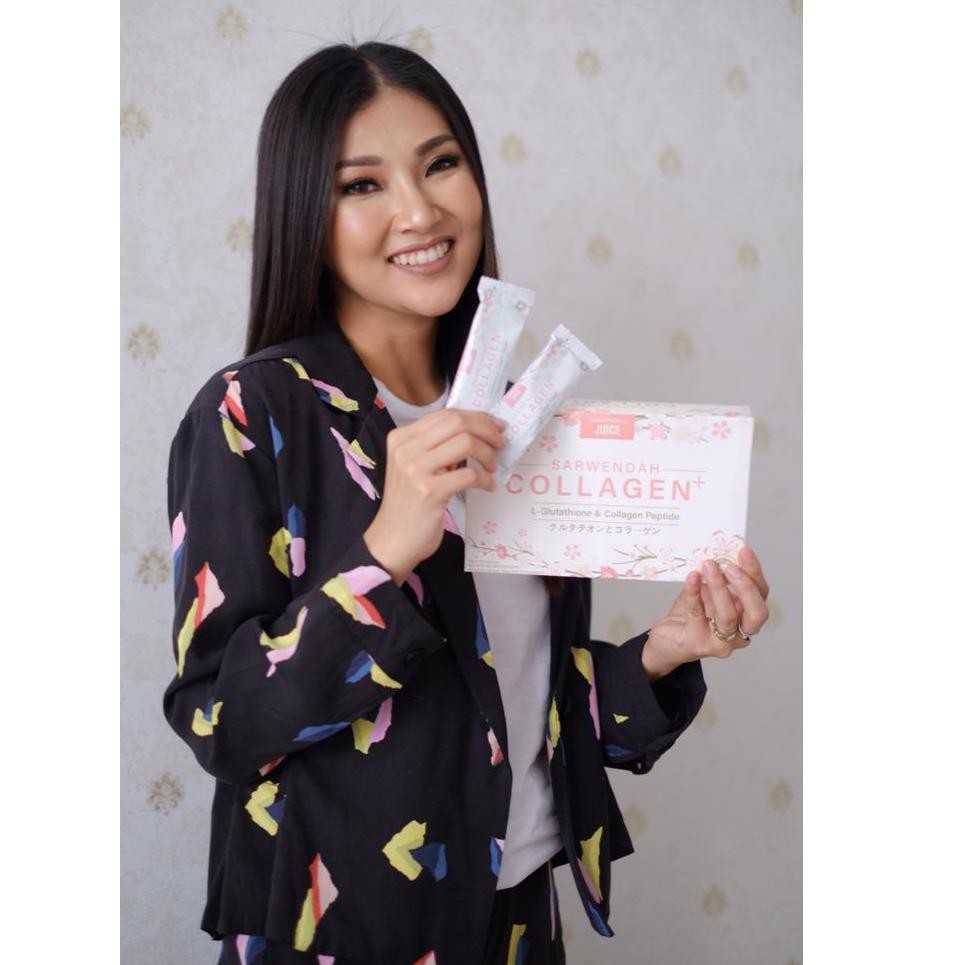 A4B7 SARWENDAH COLLAGEN JUICE / MINUMAN PEMUTIH BPOM HALAL BY SARWENDAH JUICE 8GF