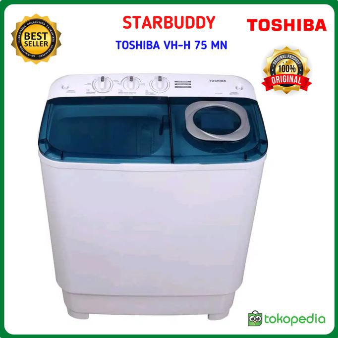 TOSHIBA MESIN CUCI 2 TABUNG VH-H75MN 7.5KG - JABODETABEK