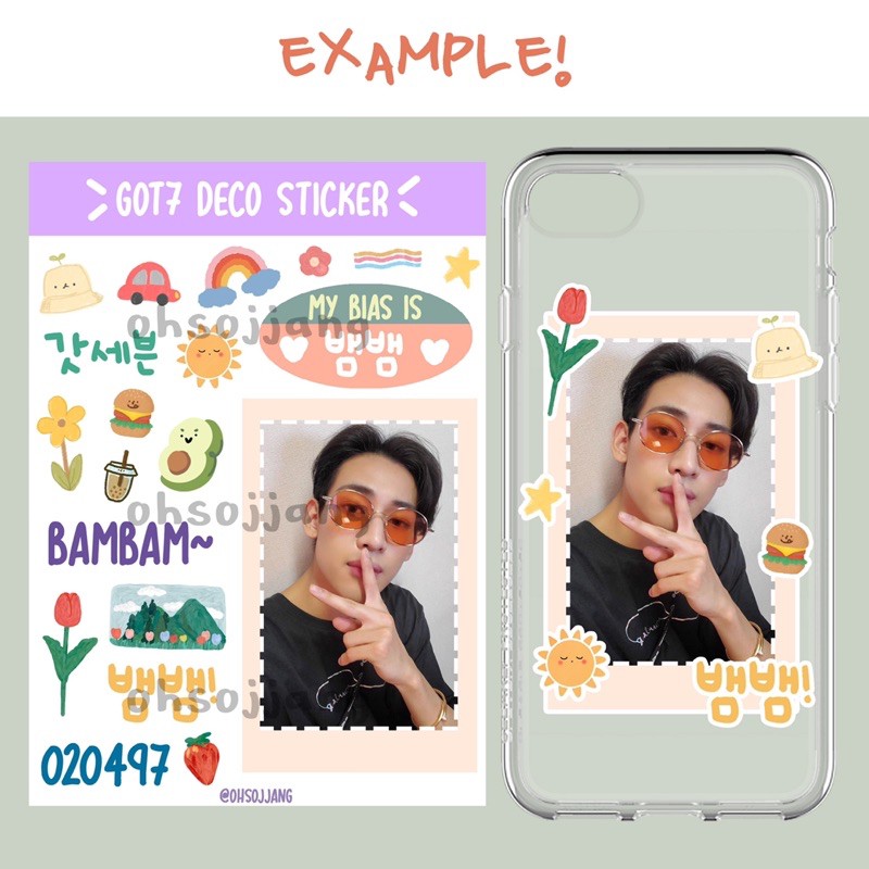 GOT7 CUTE STICKER DECO STIKER LUCU