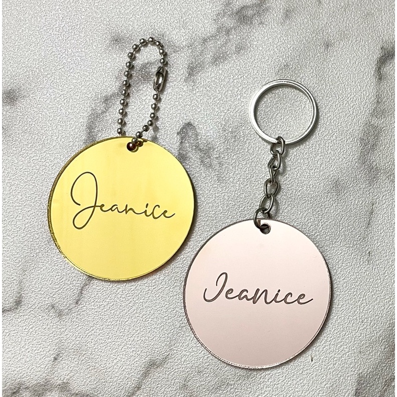 GANTUNGAN KUNCI NAMA AKRILIK | ACRYLIC KEYCHAIN | HAMPERS TAG