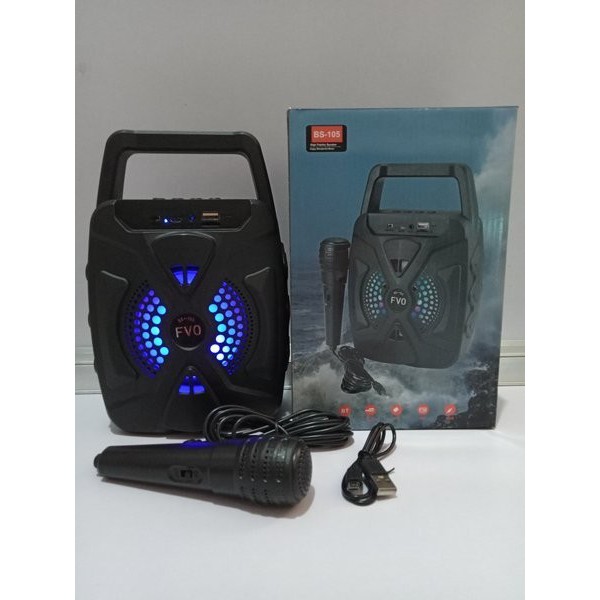 Speaker BS 105 With MIC KARAOKE - SPEAKER BLUETOOTH KARAOKE BS-105