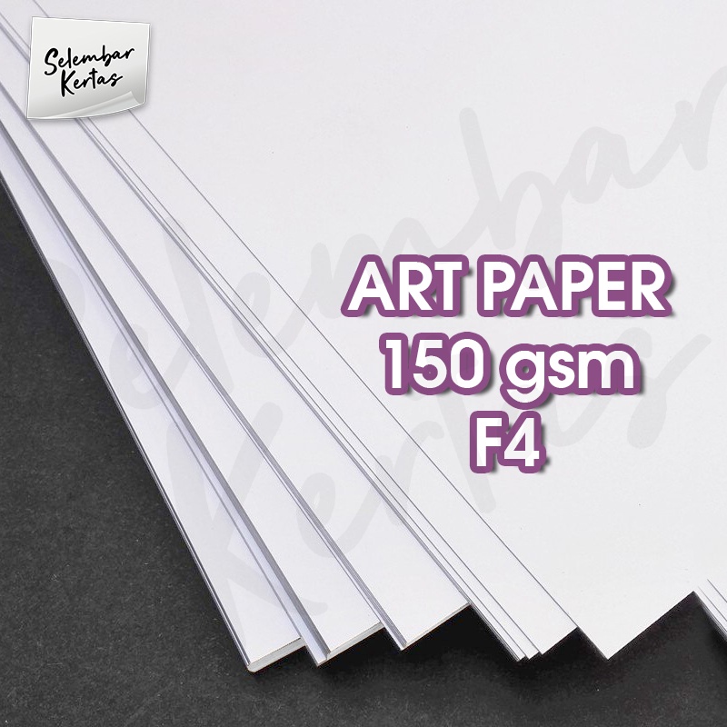 

Kertas Art Paper 150 gsm Ukuran F4 isi 50 lembar