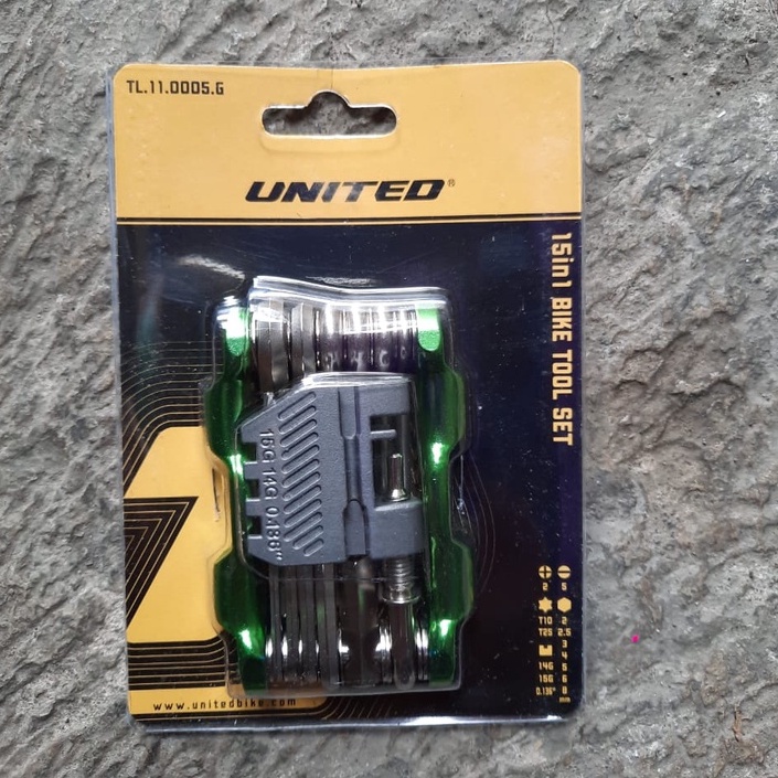 TERMURAH!!! Bike Tool Kit Original UNITED 15 in 1 / Realpict