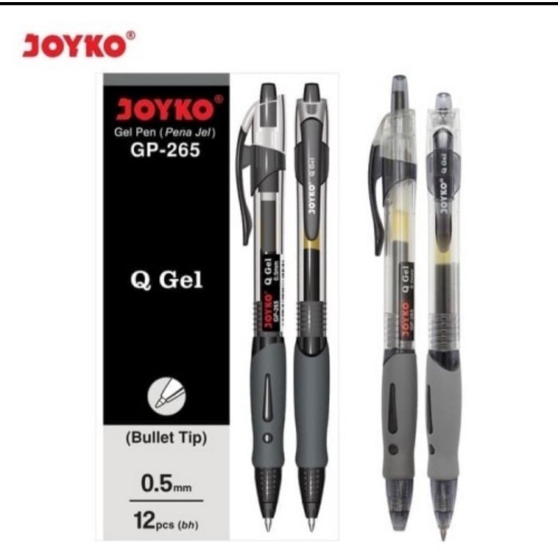 

Gel Pen Pulpen Pena Joyko GP-265 Q Gel 0.5mm 1 Pcs Original Kualitas Bagus