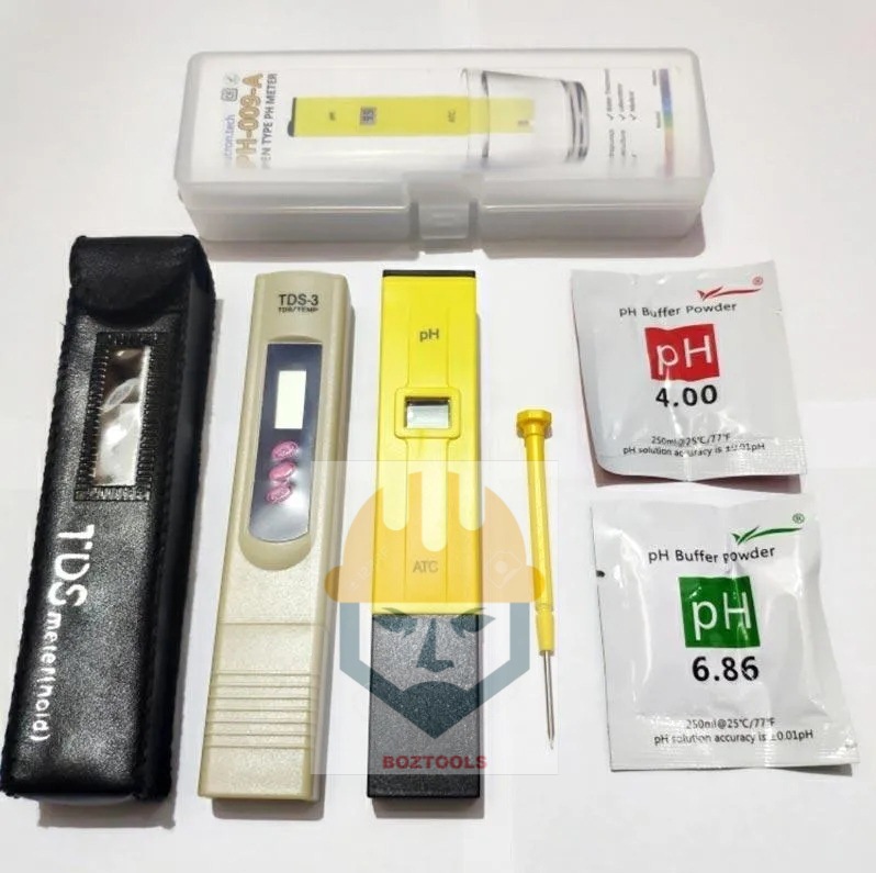Paket PH Meter dan TDS Tester Digital Air Akuarium Hidroponik