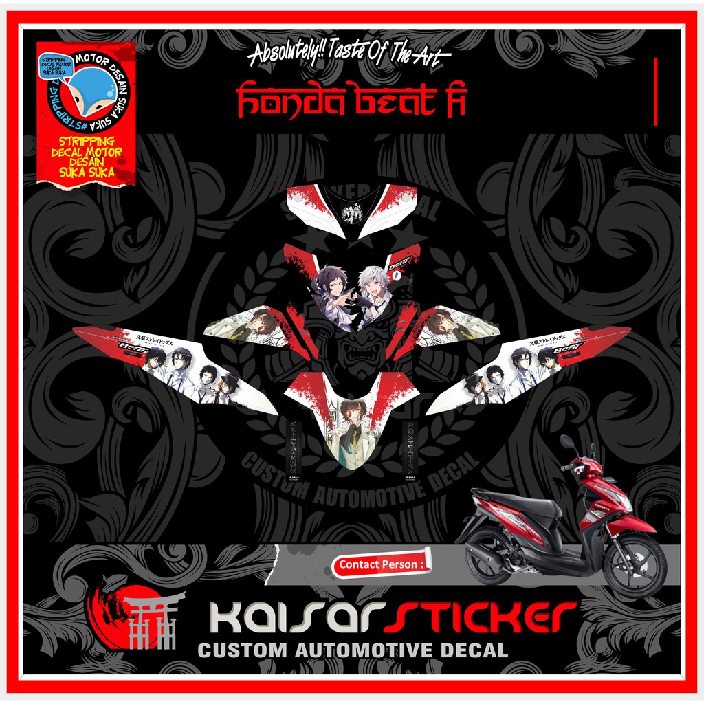 DECAL STICKER BEAT FI ANIME FULL BODY STIKER DECAL BEAT