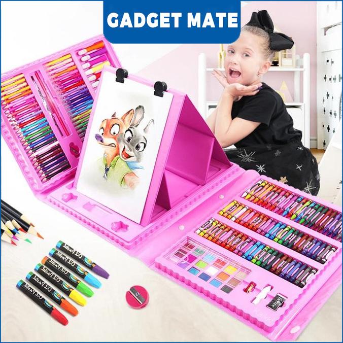 

(COD) Crayon/Pensil Krayon 208 Warna Alat Menggambar Atau Mewarnai Oil