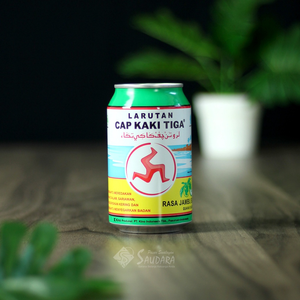 

Larutan Penyegar Cap Kaki Tiga Rasa Jambu 320 ml - Minuman Penyegar Mineral Alami