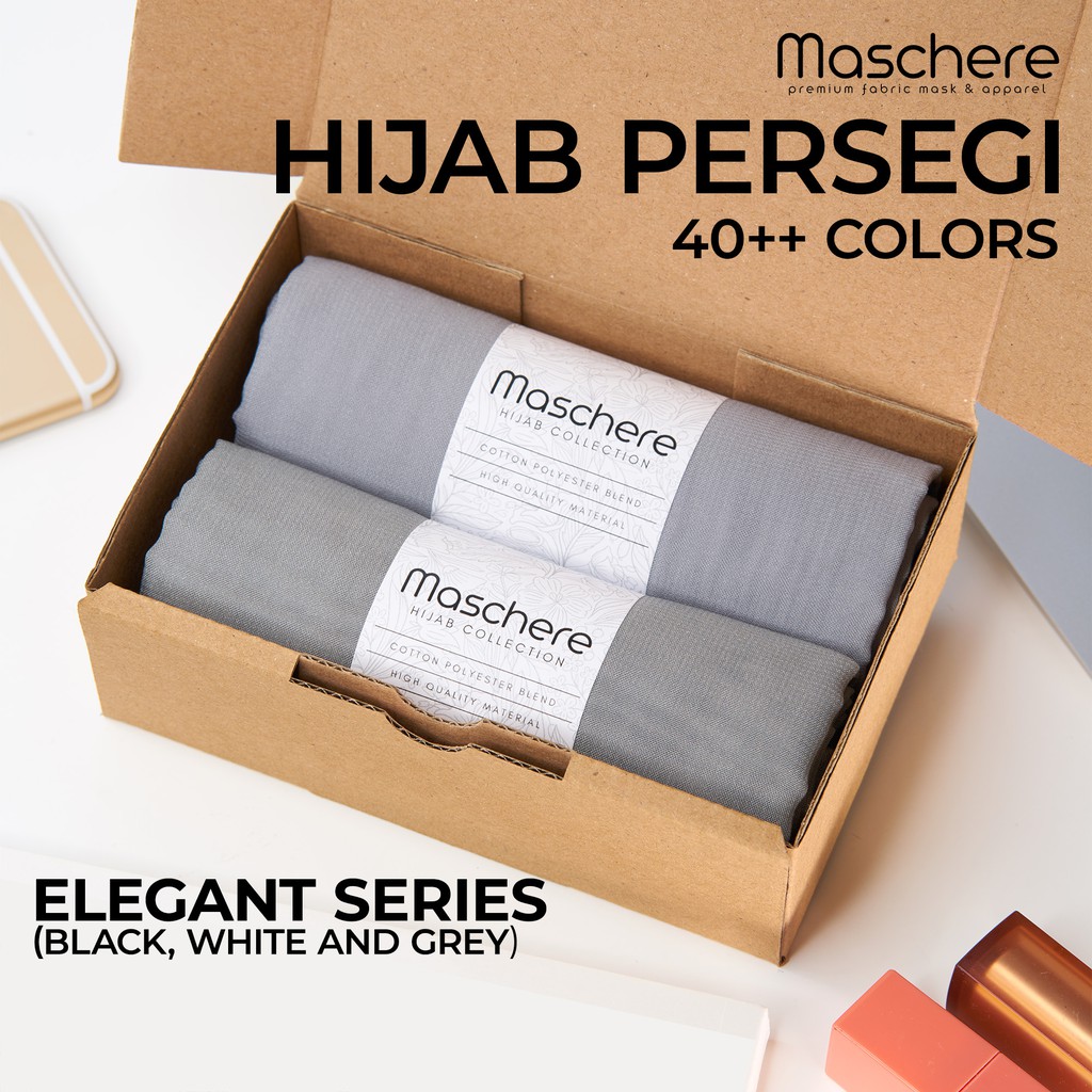 Maschere Premium Hijab Segiempat - Double Hycount