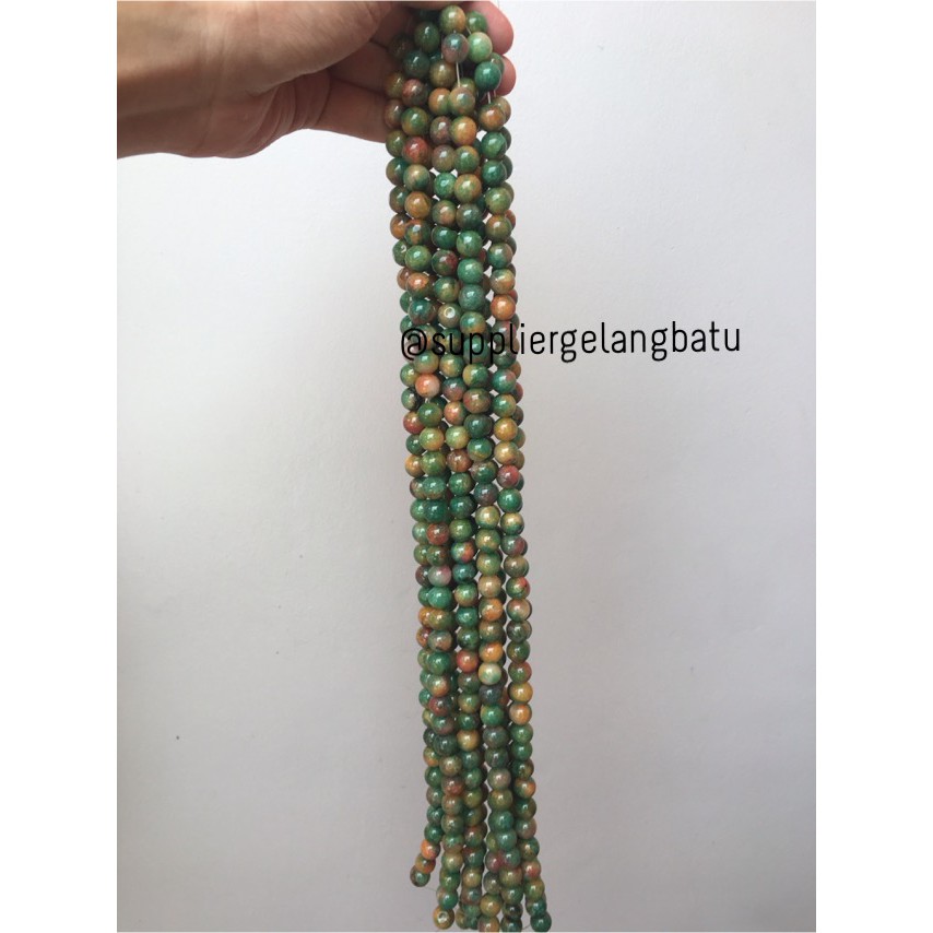 manau mangga 10mm garnet hijau kuning aksesoris bracelet necklackle fashion aksesoris pria wanita