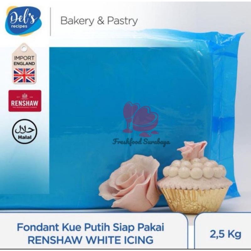 

Fondant fondx white vanila 250gram