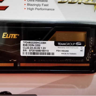 Ram DDR4 8GB PC 3200 / 25600 Team Elite +