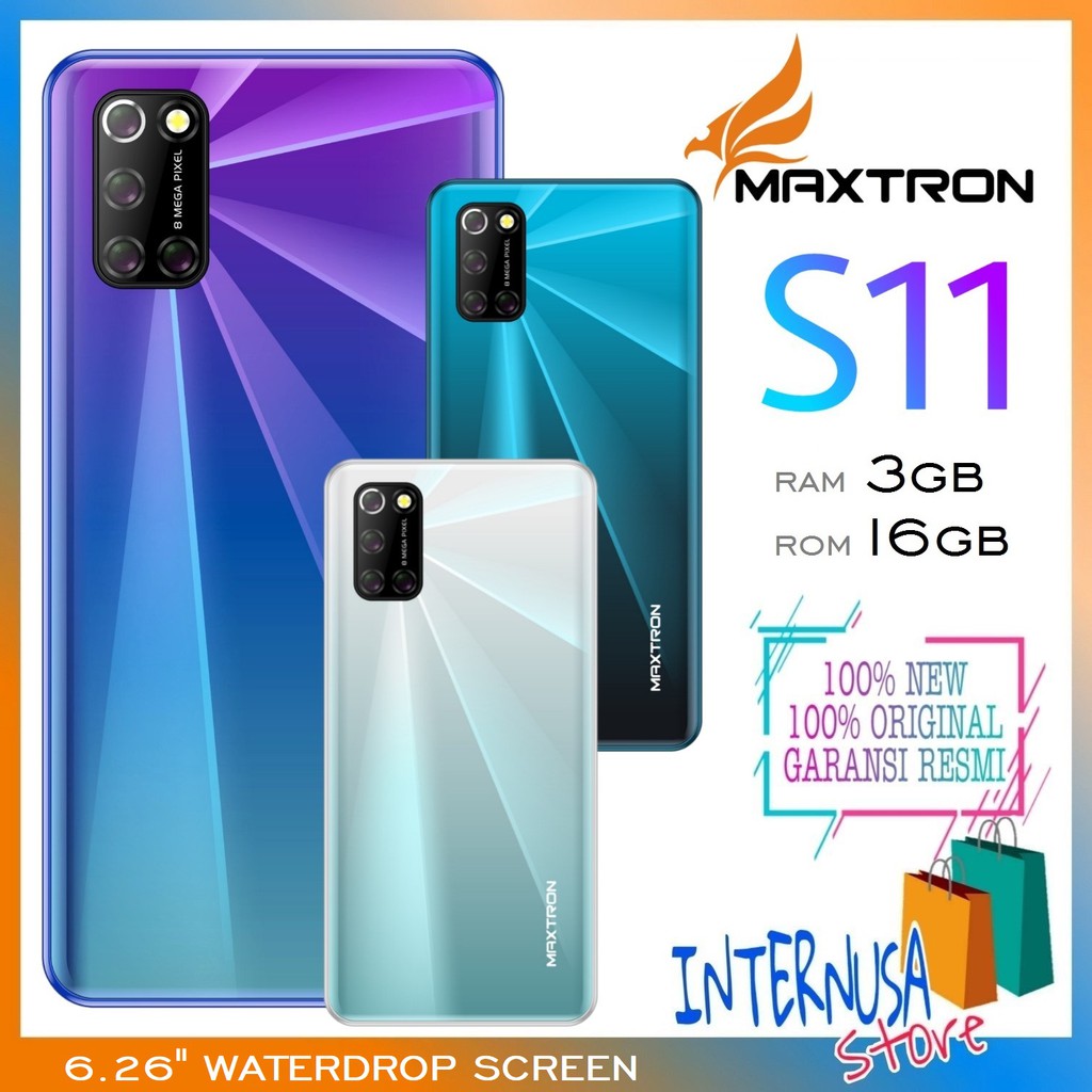 Hp Maxtron S11 4g Hp Android 4g Ram 3gb Rom 16gb Smartphone Waterdrop Hp Android Murah Shopee Indonesia