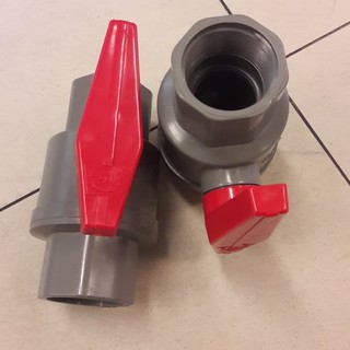 Jual Ball Valve Sock Drat Pvc Stop Kran Inch Shopee