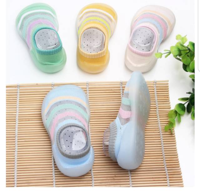 Sepatu Anak Bayi Baby Prewalker Shoes Socks Anti Slip Kaos Kaki Anak Bayi Perempuan Belajar Berjalan