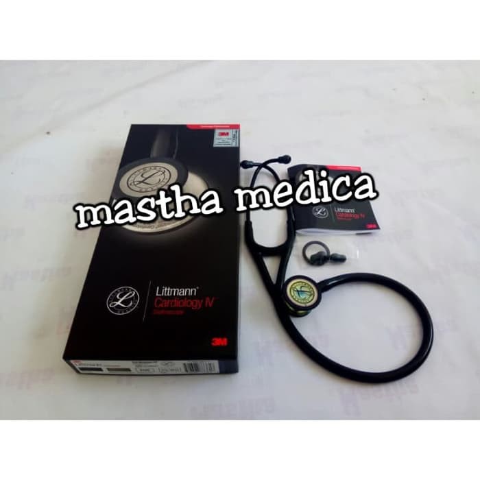 Stetoskop Littmann Litman Cardiology Cardiologi IV Rainbow Black 6165
