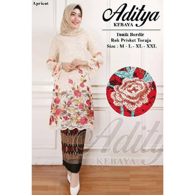 Setelan tunik brokat bordir