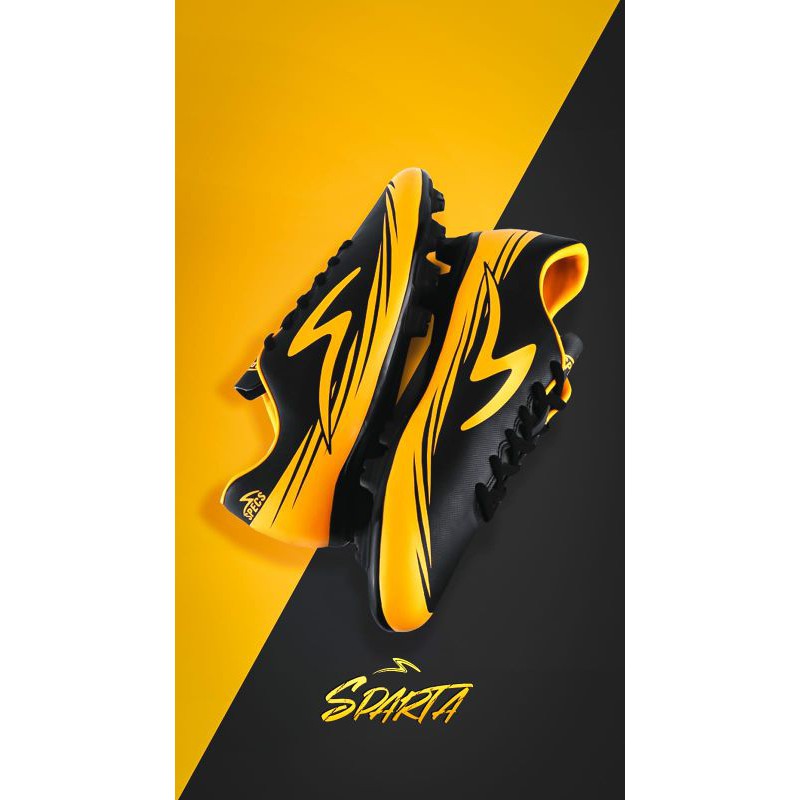 Sepatu Bola specs SPARTA fg SUN YELLOW BLACK original new 101714