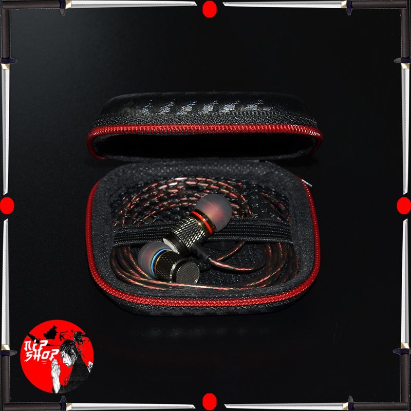 Knowledge Zenith Case Earphone EVA - B001 - BlackRed