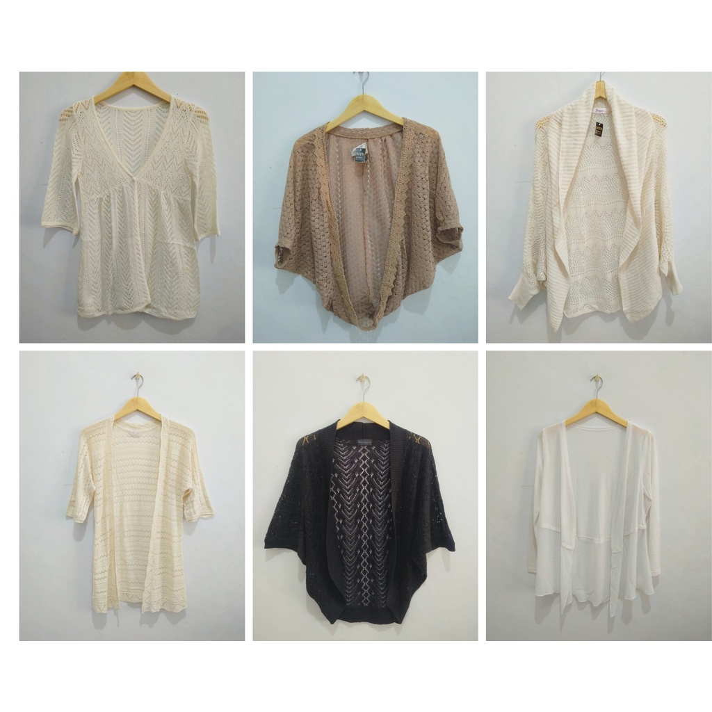 Outer rajut tanpa kancing