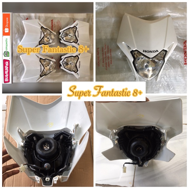 Headlamp headlight reflektor front visor batok cover lampu depan Honda CRF 150L 150 L Ori Original