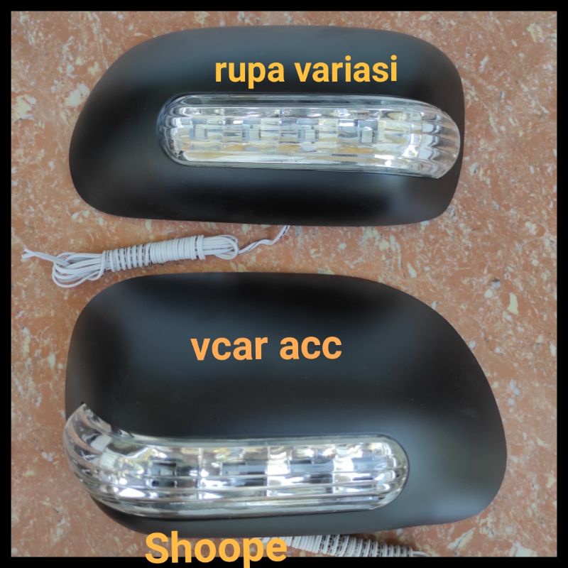 TUTUP cover spion lampu toyota avanza lampu 2004 sampai 2011 hitam doff xenia 2010 2009 2008 2007 2006 2005  + sen SEIN running model ganti copot orisinil vvti tipe G