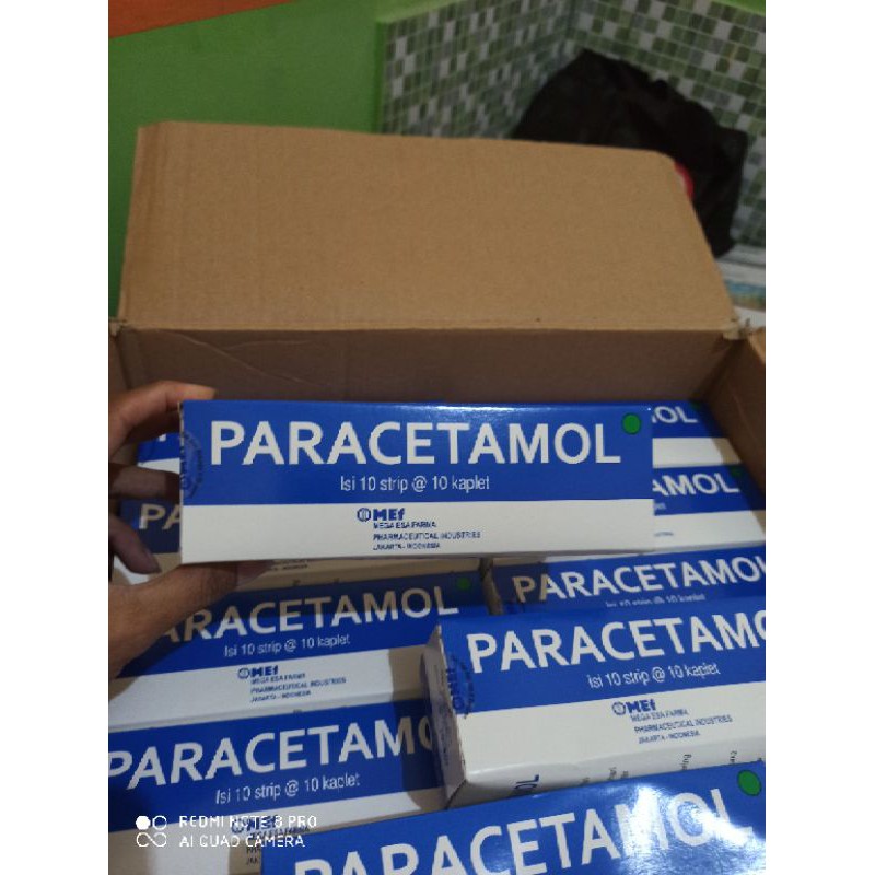 paracetamol MEF 500mg perbox 100tablet