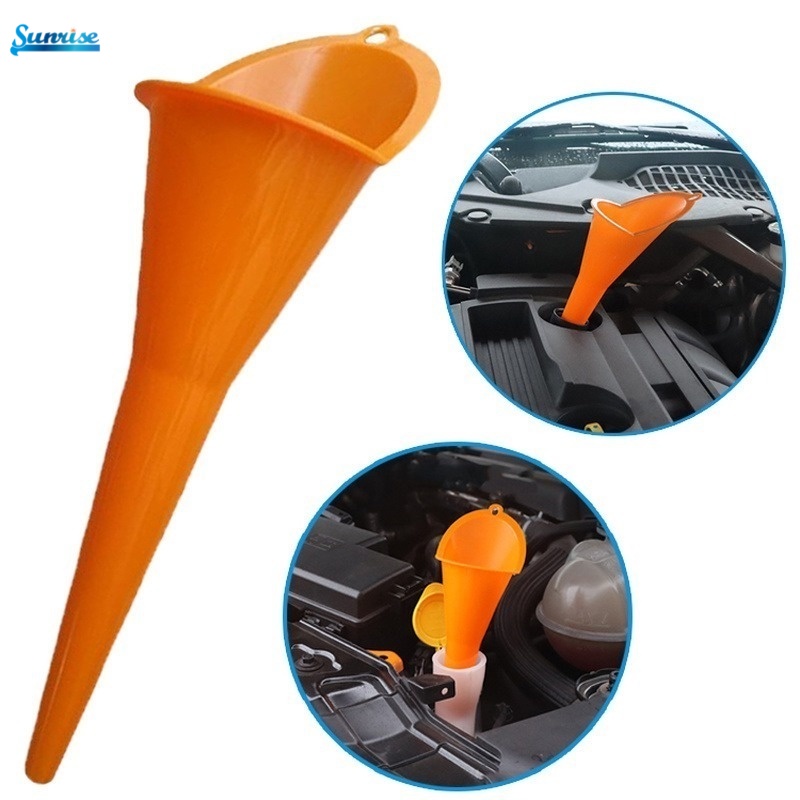 Multipurpose Long Stem Plastic Hands-Free Refueling Funnel for Car Motorcycle Diesel Filling Tool