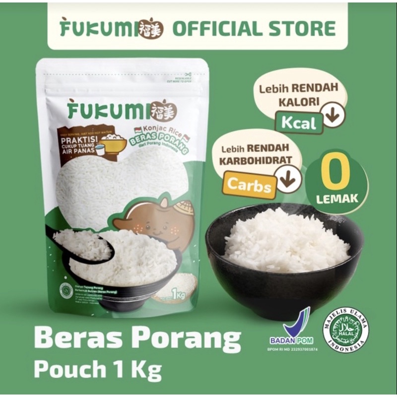 

Fukumi Beras Porang - Beras Diet - Beras Shirataki