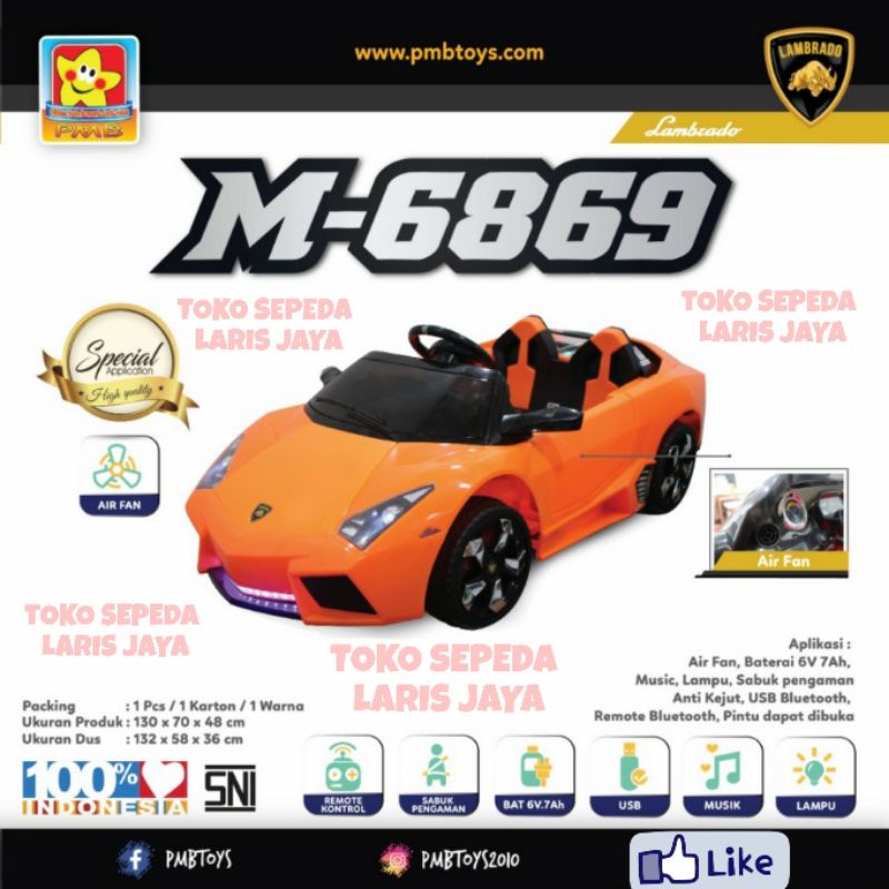 MOBIL AKI ANAK LAMBORGINI PMB M-6869 , MOBILAN AKI ANAK LAMBORGINI PMB M6869 , MOBIL AKI LAMBORGINI TERBARU 2022-3