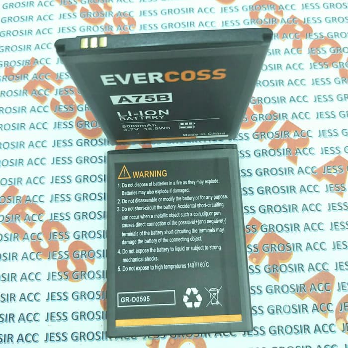 Baterai Battery Original Double Power Evercoss Cross A75B , M50 , M50A