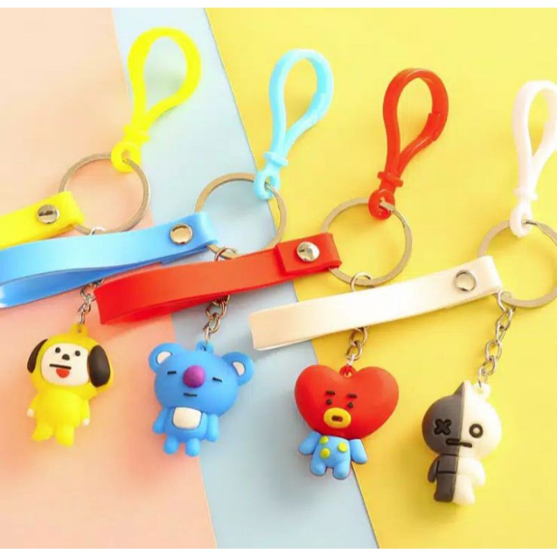 Gantungan Kunci BT21 . boneka KEYCHAIN lucu. gantungan kunci boneka bt21