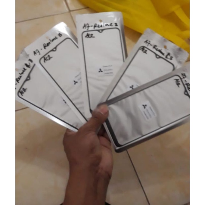 Kaca LCD Kaca depan touchscreen + OCA Oppo A12