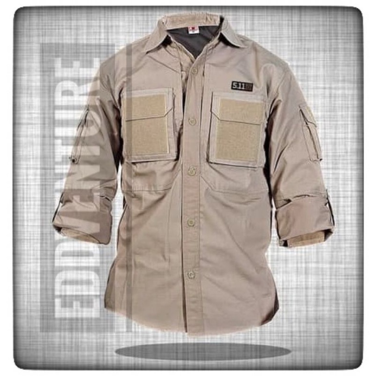 KEMEJA TACTICAL DRONE KHAKI / KEMEJA TACTICAL DRONE CREAM / KEMEJA TACTICAL KASUAL / KEMEJA OUTDOOR / KEMEJA KERJA LAPANGAN