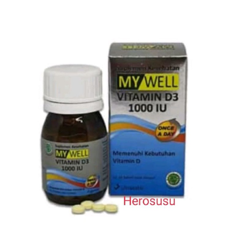 My well vitamin D3 1000 IU isi 20 tablet