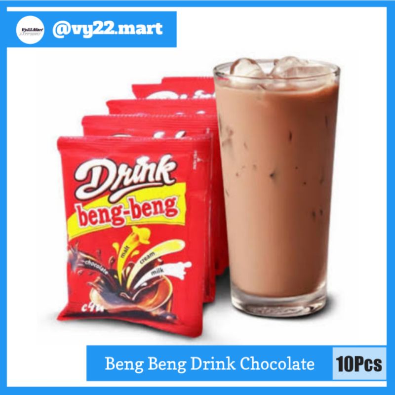 

Beng-Beng Drink Chocolate Minuman Cokelat 1 Renteng isi 10 Sachet