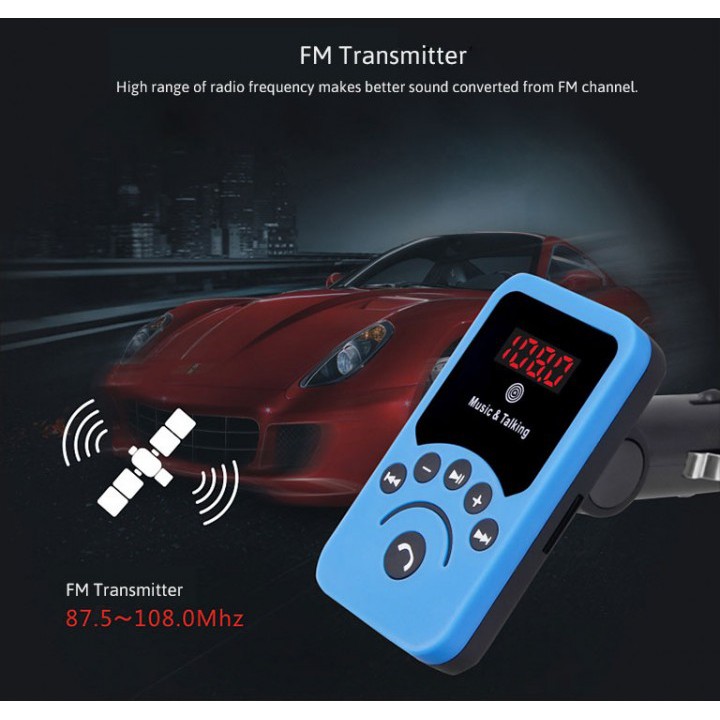 701E Bluetooth Car Kit FM Transmitter MP3 Player Car Charger