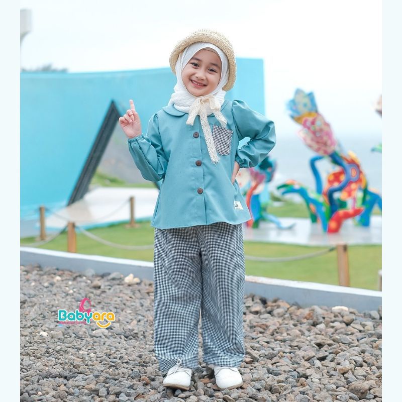 setelan anak perempuan/one set elsa babyara