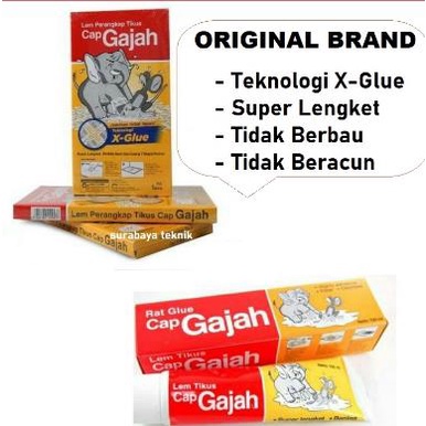 ^ KYRA ^ Cap Gajah Lem Tikus Dengan Teknologi X-Glue Lem Perangkap Jaminan Tidak Lepas Rat Glue Trap